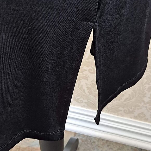 Traveler's by Chico's Size 3 (US L) Black Sleeveless Tunic Top Side Vents NWT - Picture 4 of 12